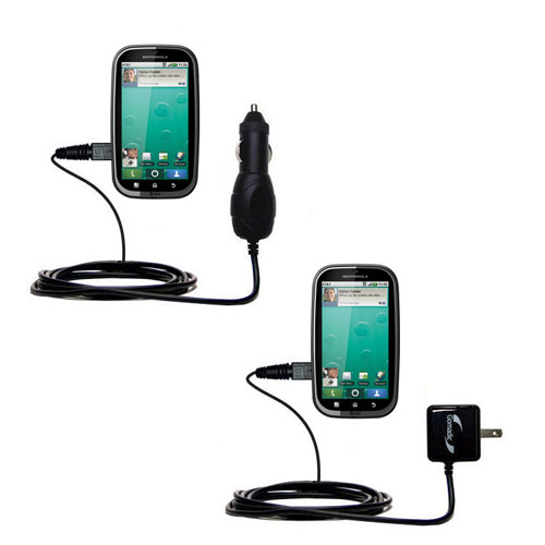 Car & Home Charger Kit compatible with the Motorola Kobe
