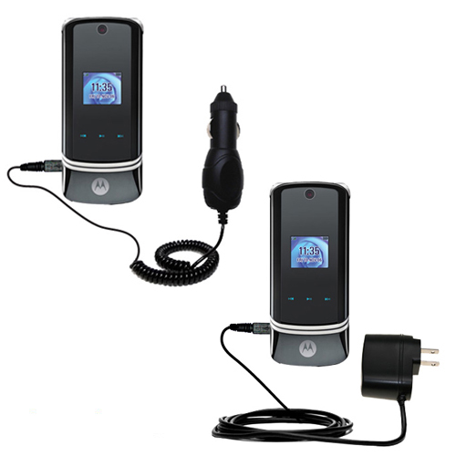 Car & Home Charger Kit compatible with the Motorola KRZR K1m