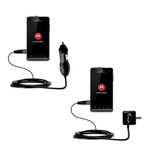 Car & Home Charger Kit compatible with the Motorola MILESTONE 3