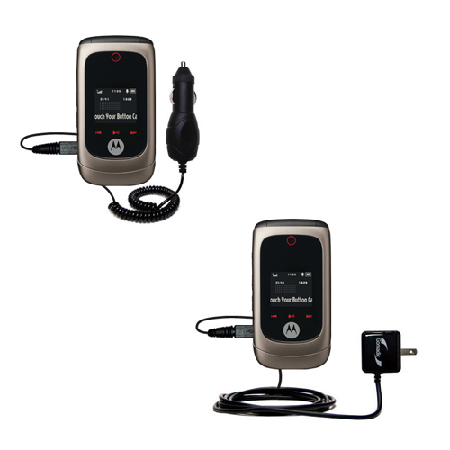 Car & Home Charger Kit compatible with the Motorola MOTO EM330
