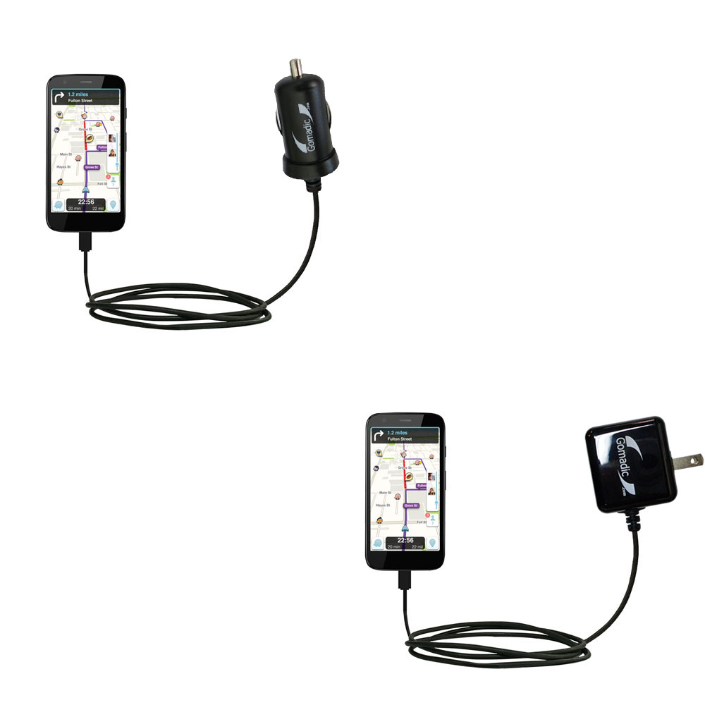 Car & Home Charger Kit compatible with the Motorola Moto G
