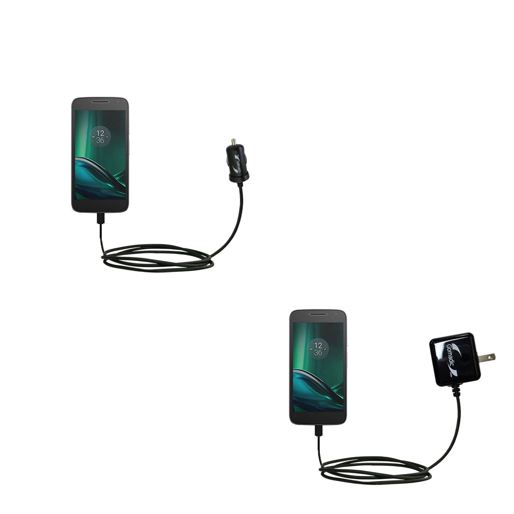 Car & Home Charger Kit compatible with the Motorola Moto G4 / G4 Plus