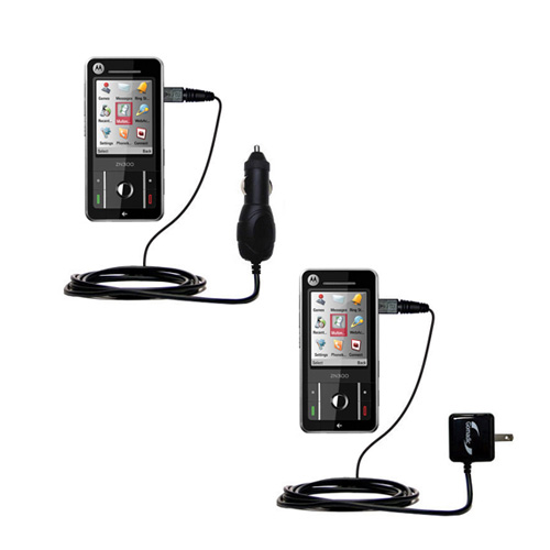 Car & Home Charger Kit compatible with the Motorola Moto ZN300
