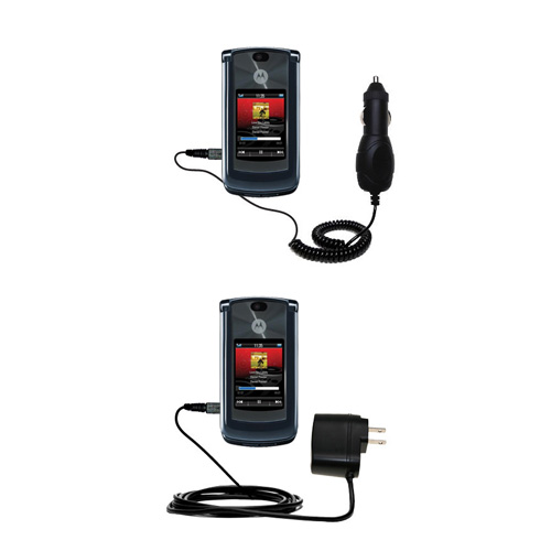 Car & Home Charger Kit compatible with the Motorola MOTORAZR 2 V8