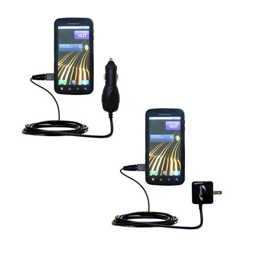 Car & Home Charger Kit compatible with the Motorola Olympus MB860