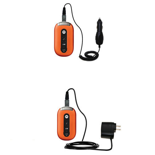 Car & Home Charger Kit compatible with the Motorola PEBL U6