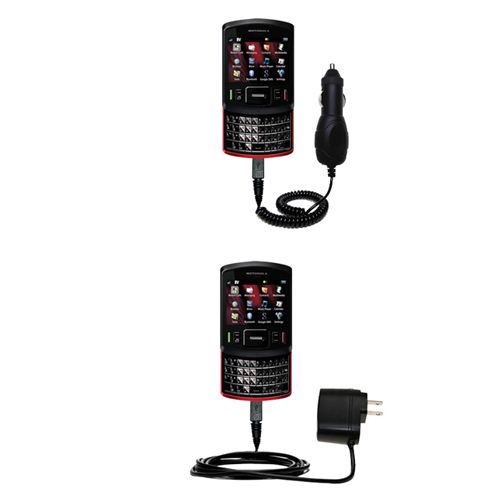 Car & Home Charger Kit compatible with the Motorola QA30