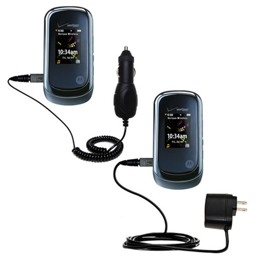 Car & Home Charger Kit compatible with the Motorola Rapture
