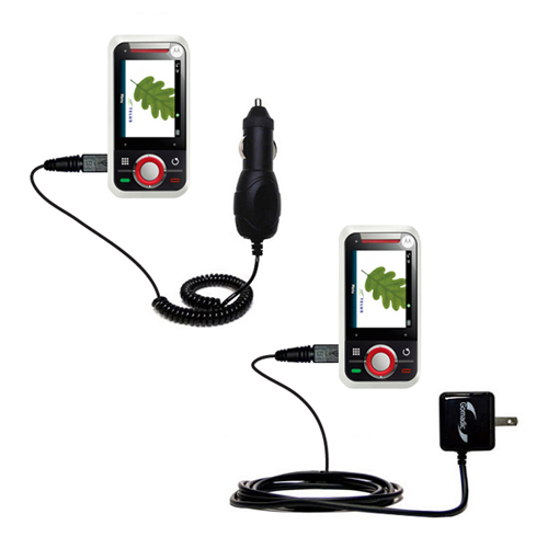 Car & Home Charger Kit compatible with the Motorola Rival A455