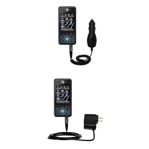 Car & Home Charger Kit compatible with the Motorola ROKR E6