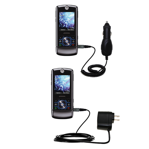 Car & Home Charger Kit compatible with the Motorola ROKR Z6