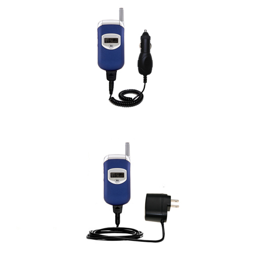 Car & Home Charger Kit compatible with the Motorola V260 V262 V265 V266 V276