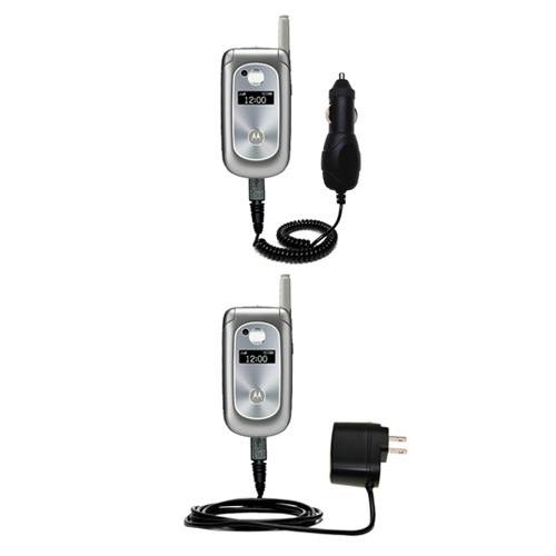 Car & Home Charger Kit compatible with the Motorola V323i