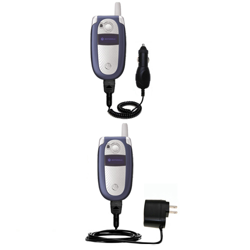 Car & Home Charger Kit compatible with the Motorola V505