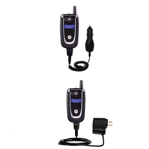 Car & Home Charger Kit compatible with the Motorola V620