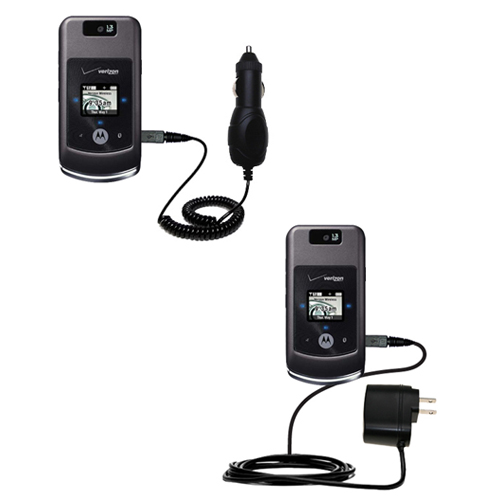 Car & Home Charger Kit compatible with the Motorola W755