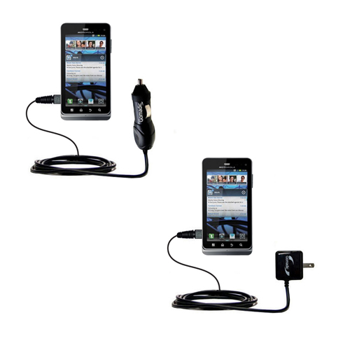 Car & Home Charger Kit compatible with the Motorola XT860
