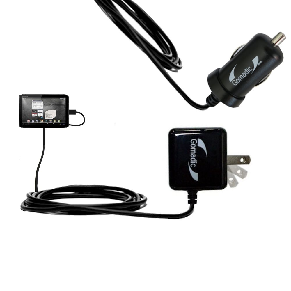 Car & Home Charger Kit compatible with the Motorola XyBoard MZ617 Tablet