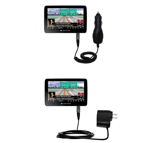 Car & Home Charger Kit compatible with the Navigon 7200T