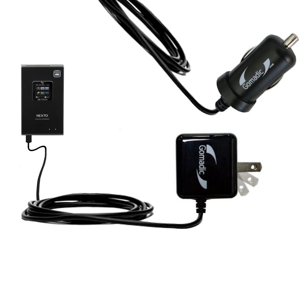 Car & Home Charger Kit compatible with the Nexto Di Extreme ND-2730 / ND2730