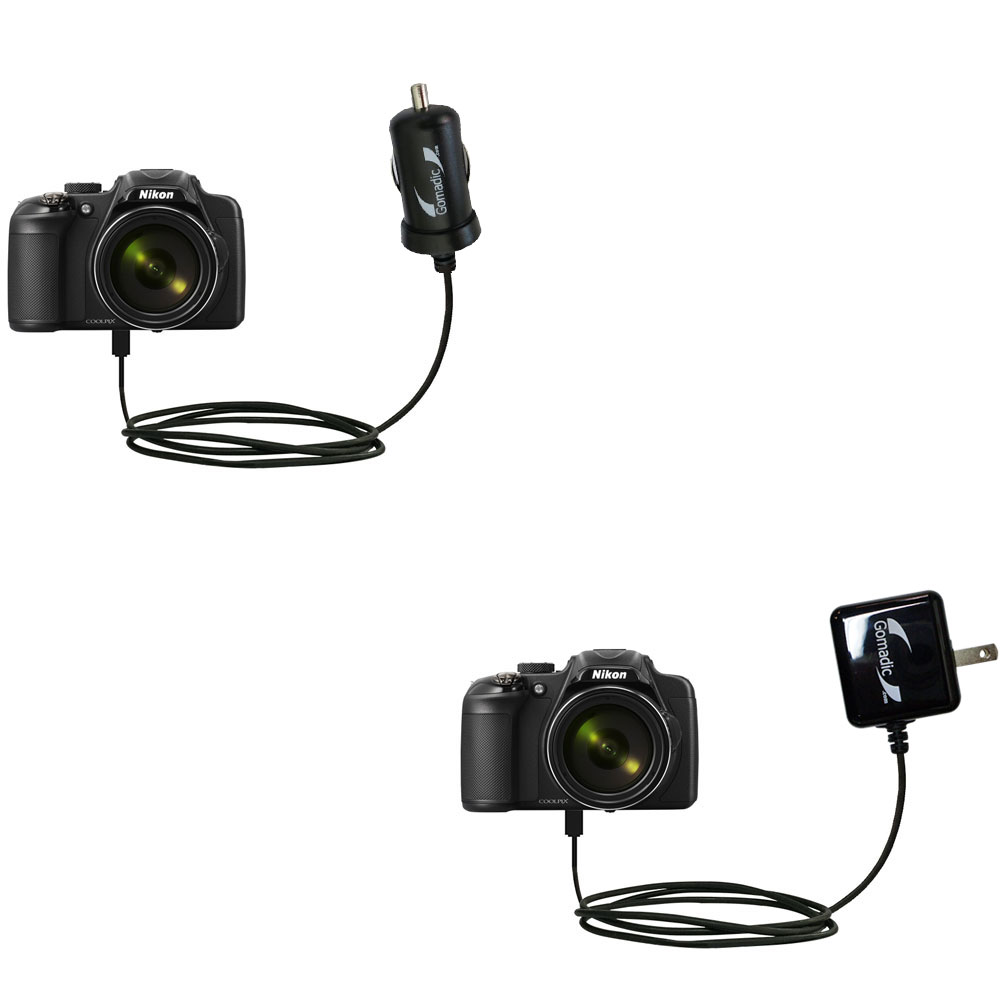 Car & Home Charger Kit compatible with the Nikon Coolpix P600