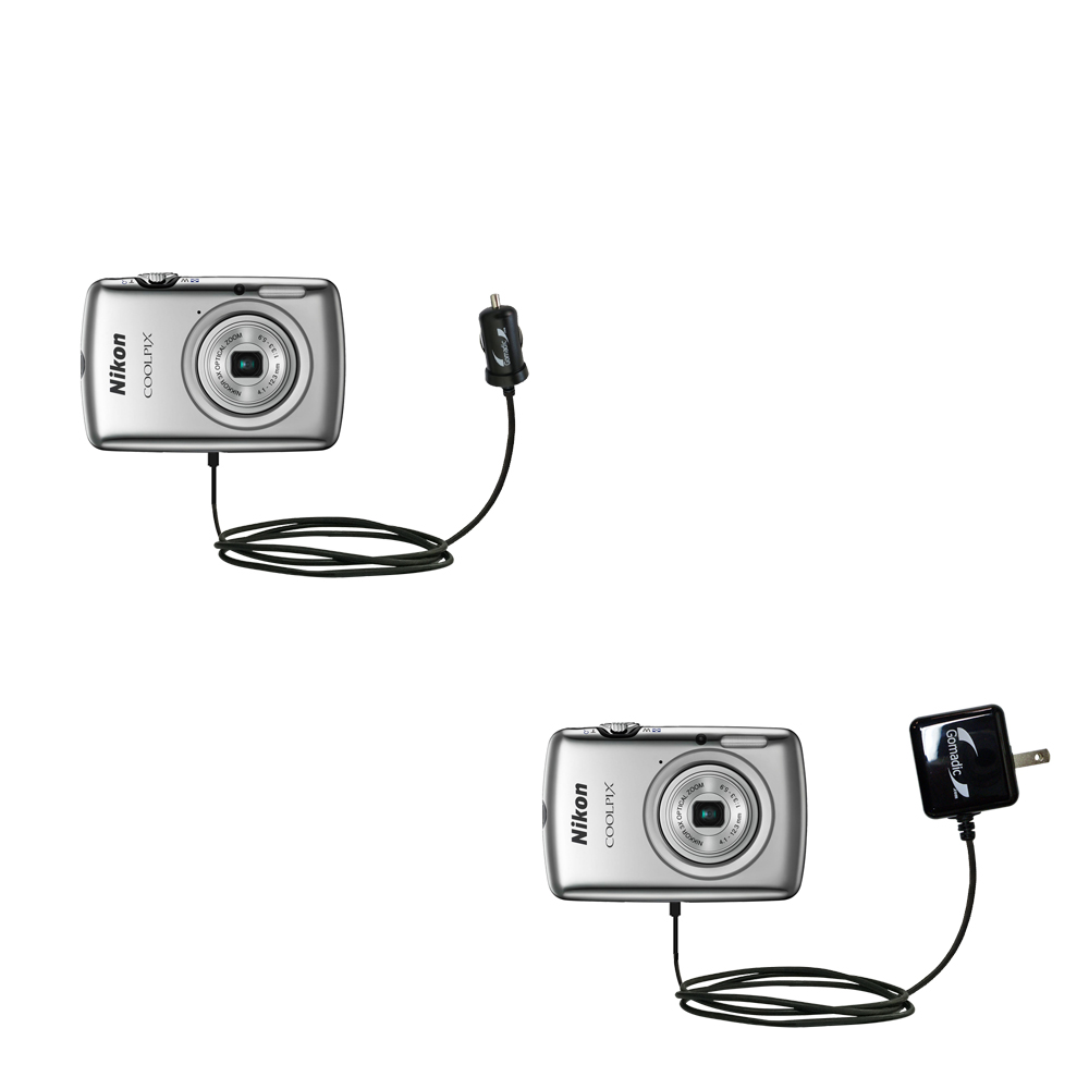 Car & Home Charger Kit compatible with the Nikon Coolpix S01