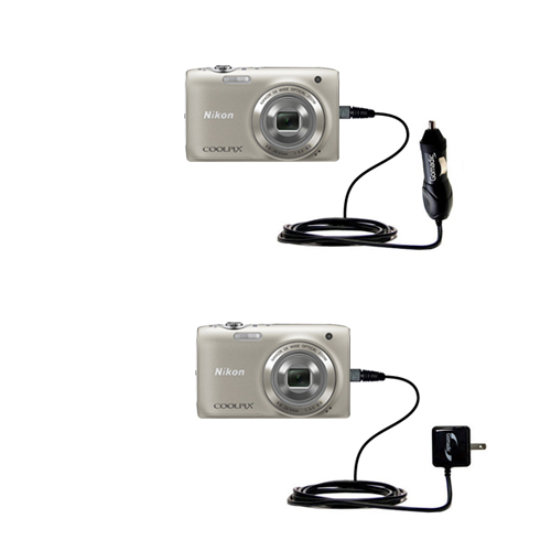 Car & Home Charger Kit compatible with the Nikon Coolpix S3100