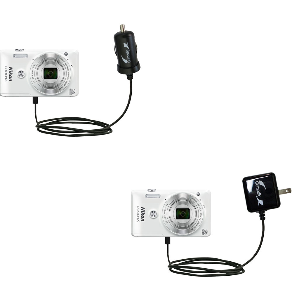 Car & Home Charger Kit compatible with the Nikon Coolpix S6900