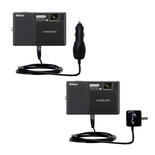 Car & Home Charger Kit compatible with the Nikon Coolpix S70