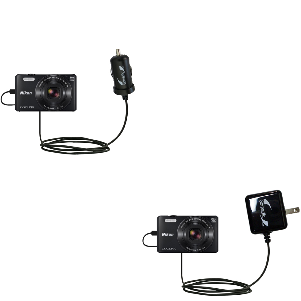 Gomadic Car and Wall Charger Essential Kit suitable for the Nikon