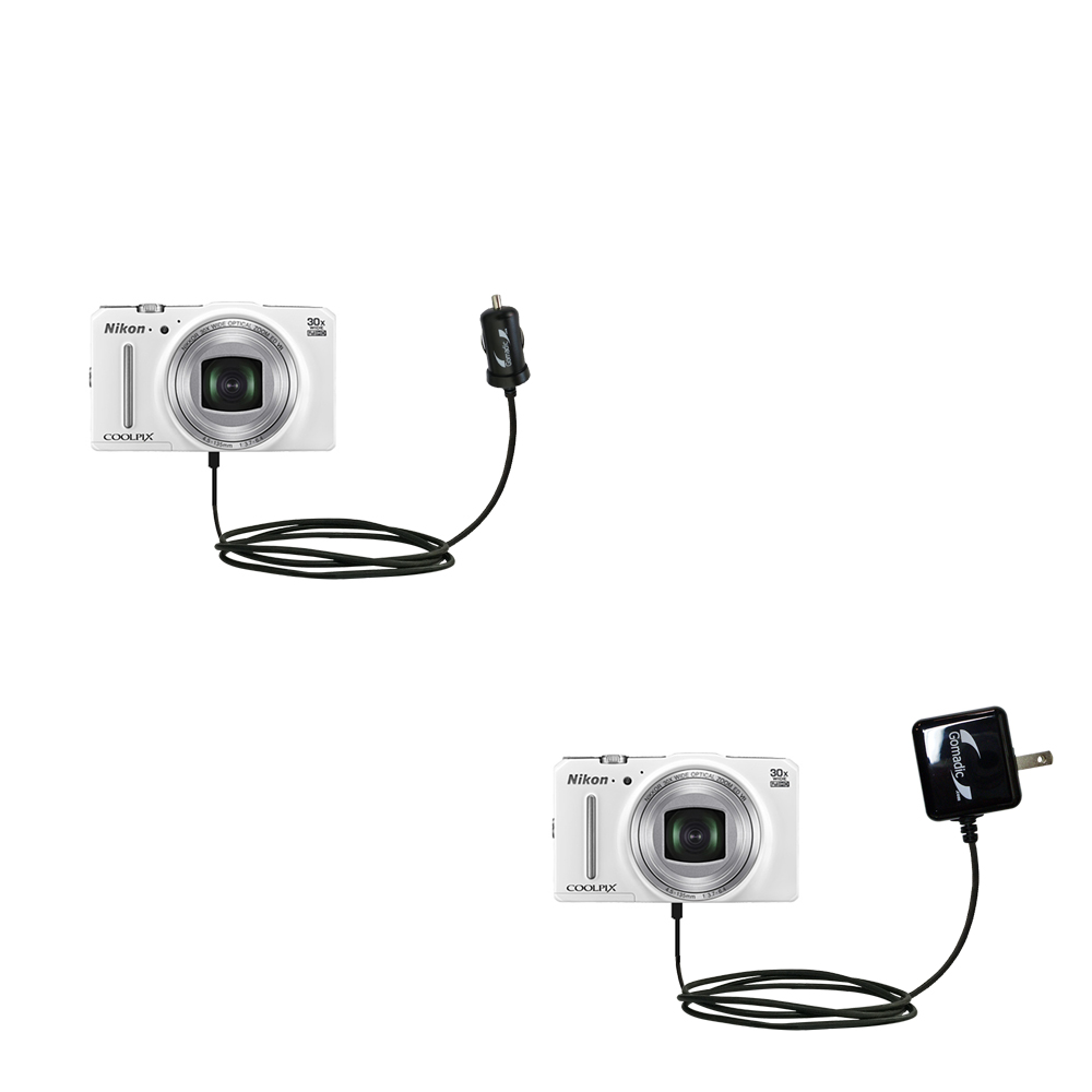 Car & Home Charger Kit compatible with the Nikon Coolpix S9700