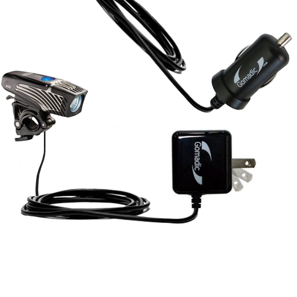 Car & Home Charger Kit compatible with the Nite Rider Lumina 650 / 500