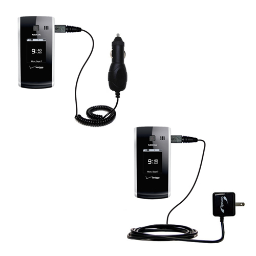 Car & Home Charger Kit compatible with the Nokia 2705 Shade