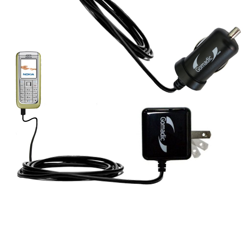 Car & Home Charger Kit compatible with the Nokia 6070 6085 6086