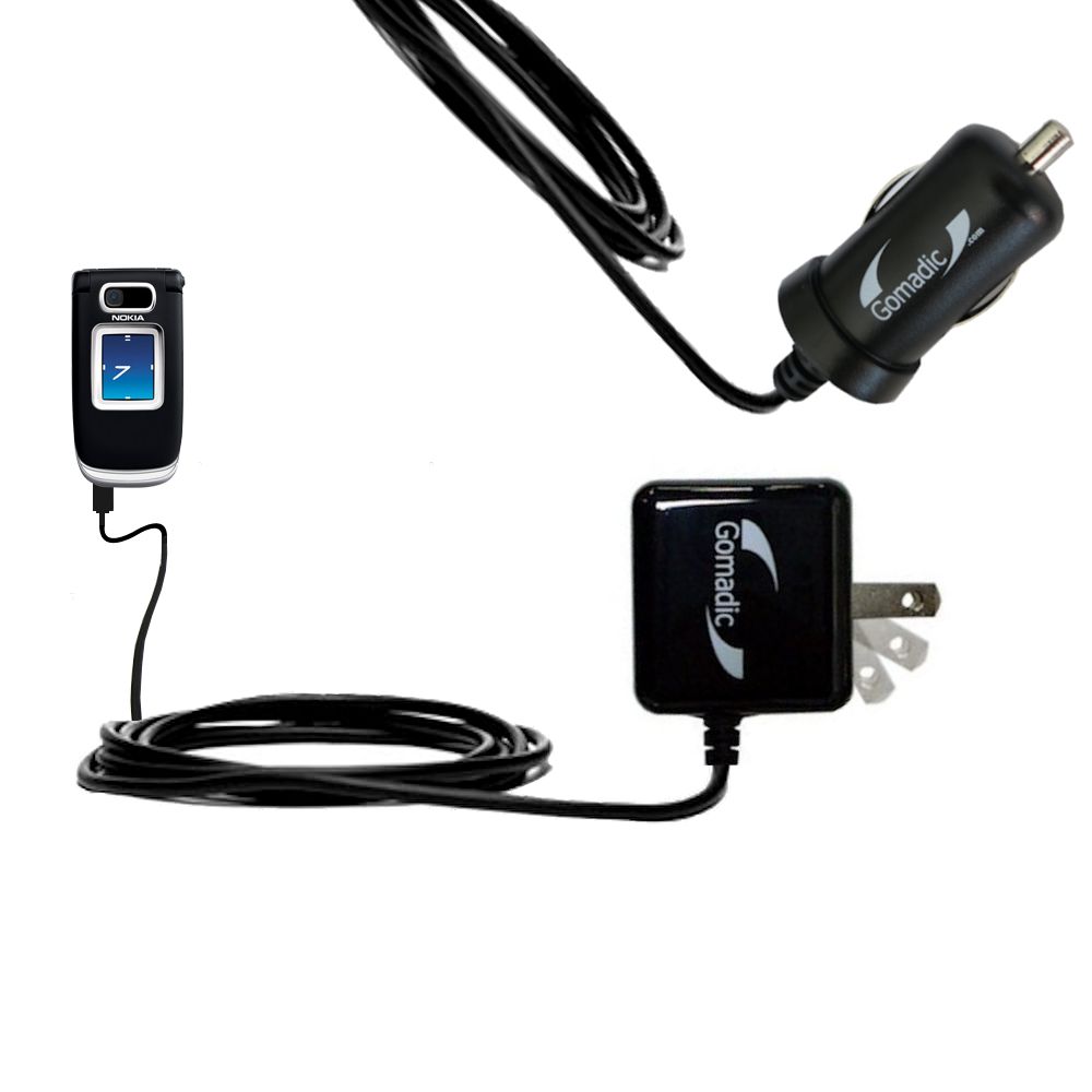 Car & Home Charger Kit compatible with the Nokia 6126 6133 6136