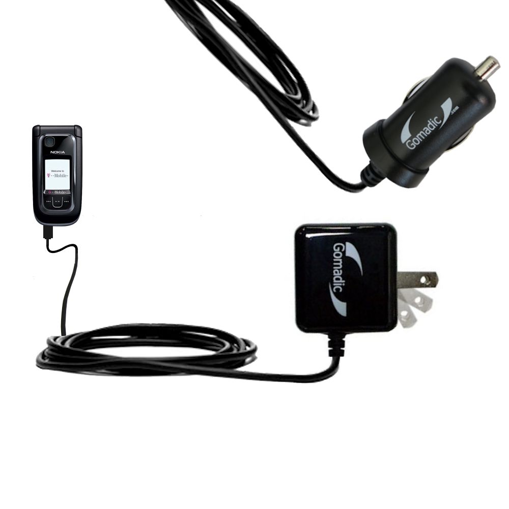 Car & Home Charger Kit compatible with the Nokia 6263 6265i 6282