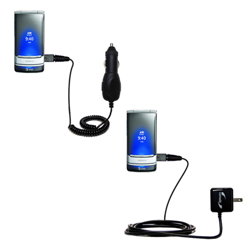 Car & Home Charger Kit compatible with the Nokia 6750 Mural