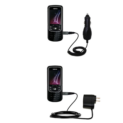 Car & Home Charger Kit compatible with the Nokia 8600 Luna