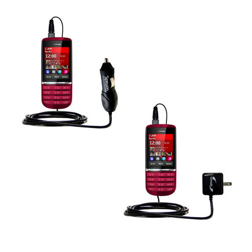 Car & Home Charger Kit compatible with the Nokia Asha 300