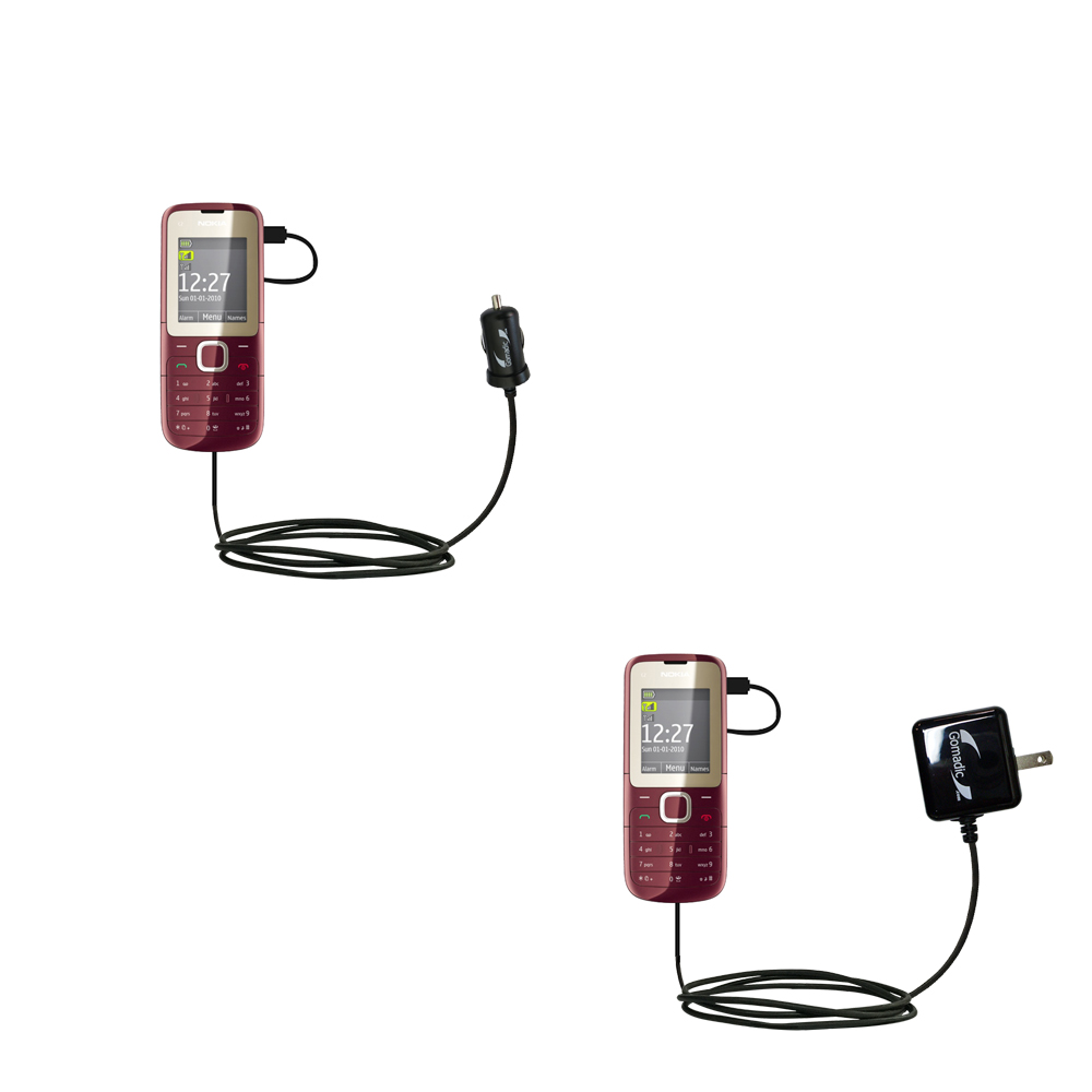Car & Home Charger Kit compatible with the Nokia C2-00