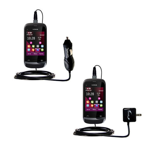 Car & Home Charger Kit compatible with the Nokia C2-O2