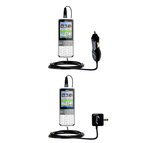 Car & Home Charger Kit compatible with the Nokia C5 5MP
