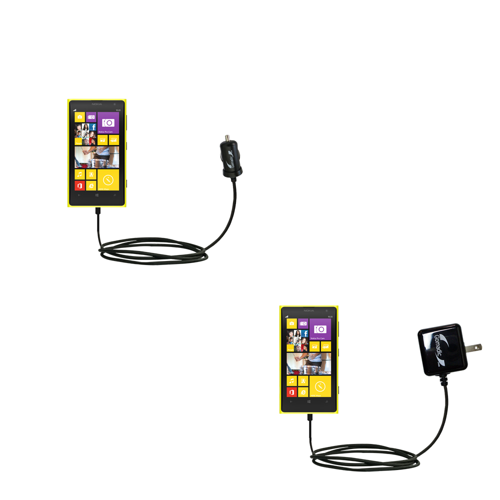 Car & Home Charger Kit compatible with the Nokia Lumia 1020