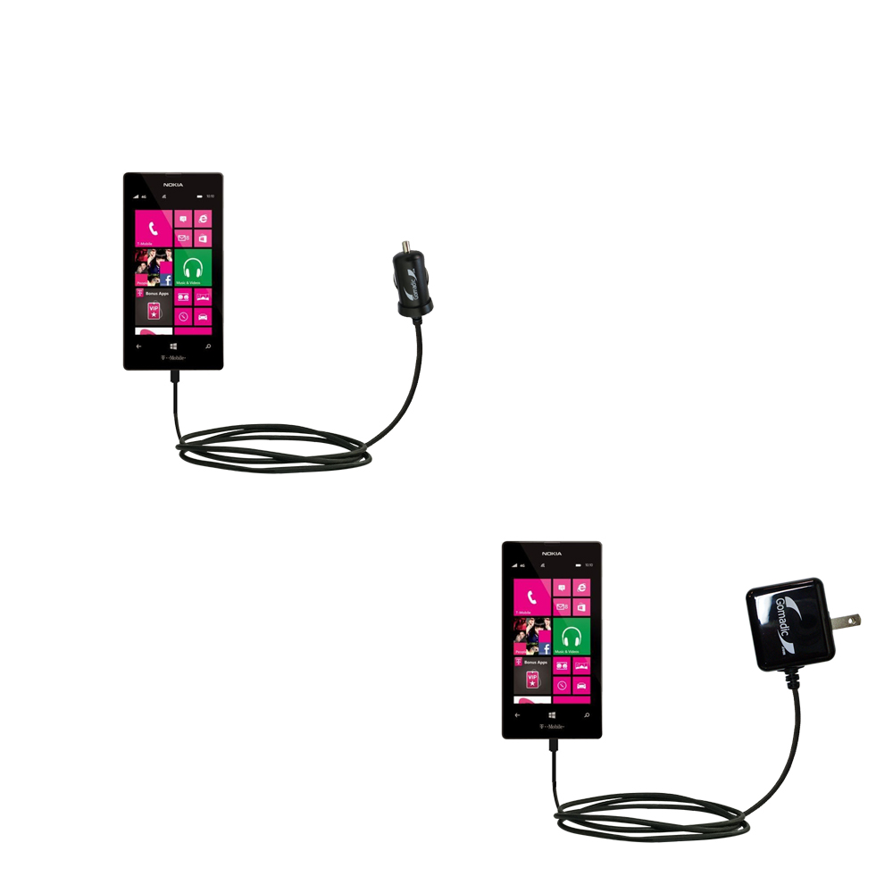 Car & Home Charger Kit compatible with the Nokia Lumia 521
