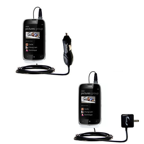 Car & Home Charger Kit compatible with the Nokia Lumia 610