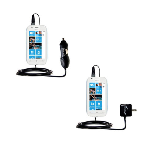 Car & Home Charger Kit compatible with the Nokia Lumia 710