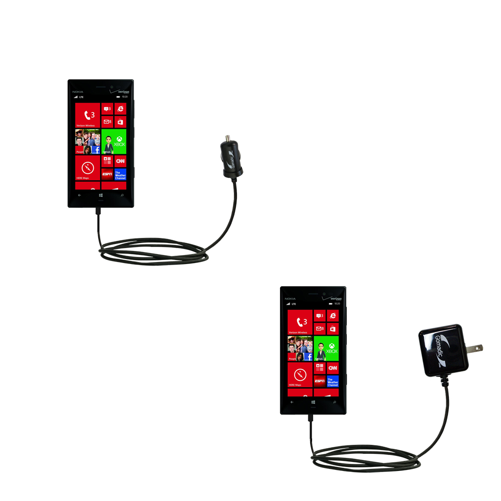 Car & Home Charger Kit compatible with the Nokia Lumia 928