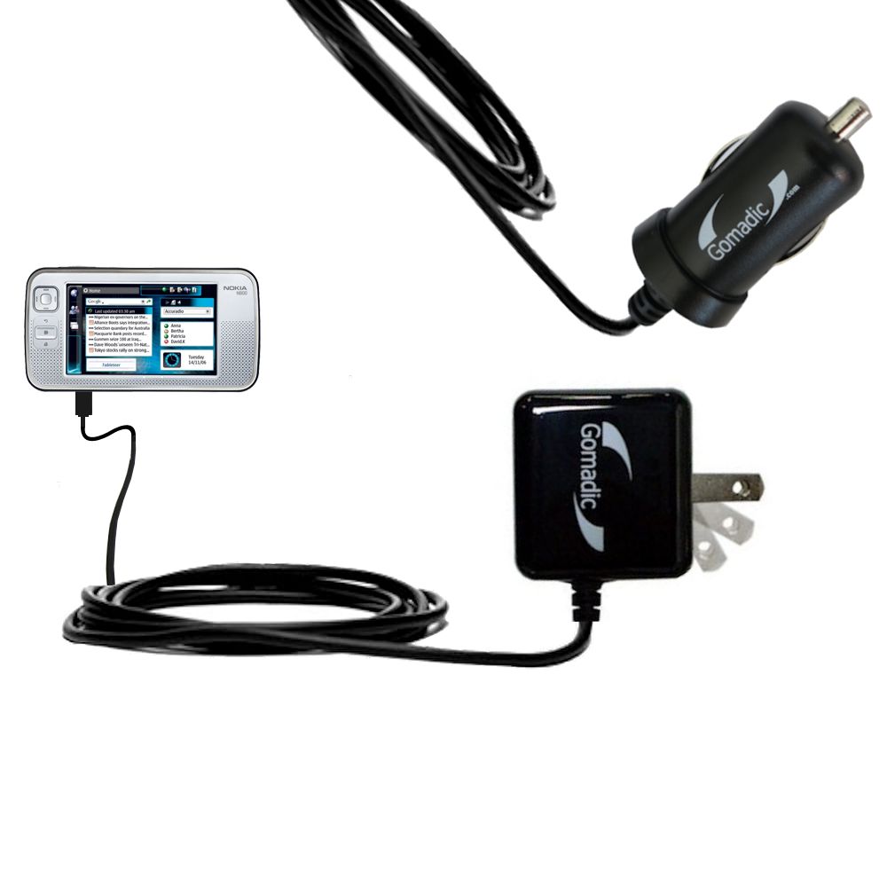 Car & Home Charger Kit compatible with the Nokia N800 N810