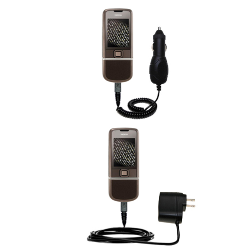 Car & Home Charger Kit compatible with the Nokia Sapphire Arte