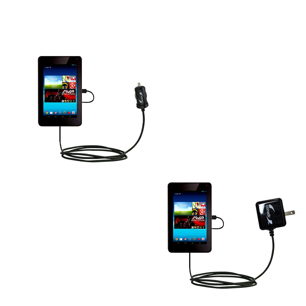 Car & Home Charger Kit compatible with the Noria Android KA-X15
